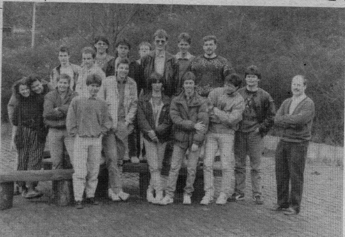 Physik-LK 1989 am Ganberben-Gymnasium Künzelsau